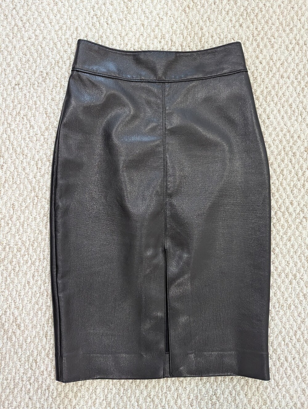 Babaton Aritzia Pegu Skirt Size 6 Vegan Leather Midi High Waist - Picture 7 of 14